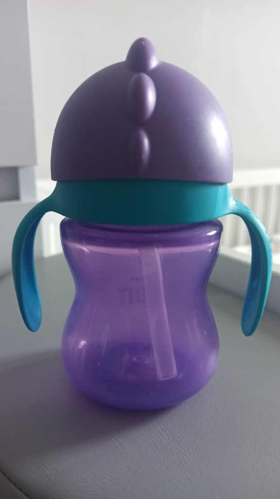 Philips Avent bidon kubek z giętką słomką fioletowy 9m+ 200 ml