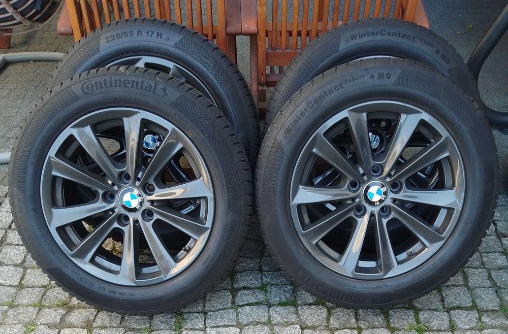 Koła zimowe BMW Opony zimowe Continental 7,7mm + Czujniki 225/55/17