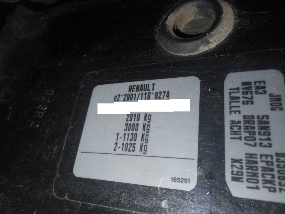 Renault Scenic,2004rok,1,9DCI,przeznaczony na części,grafitowy metalik