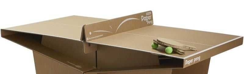 Mesa Ping Pong com Raquetes - PAPERPONG