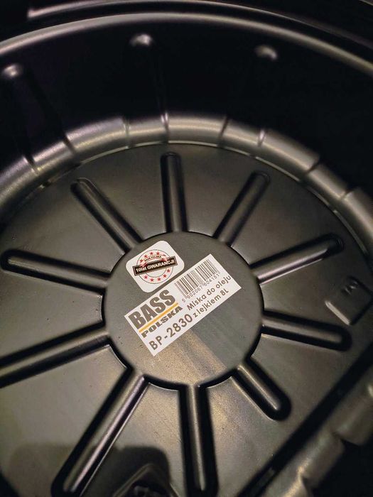 NOWA Miska Zlewarka Do Spuszczania Oleju Płynu Duża 8L Solidna Szeroka