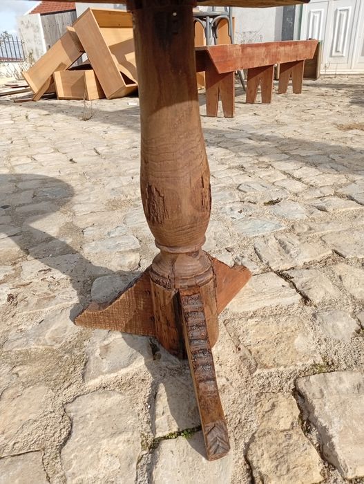 Mesa de apoio rústica