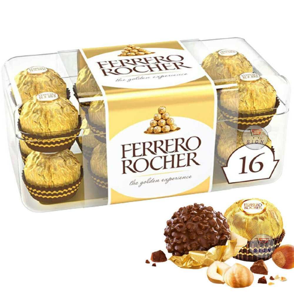 Цукерки Ферреро Рошер, Ferrero Rocher, 200 г. (16 цукерок)