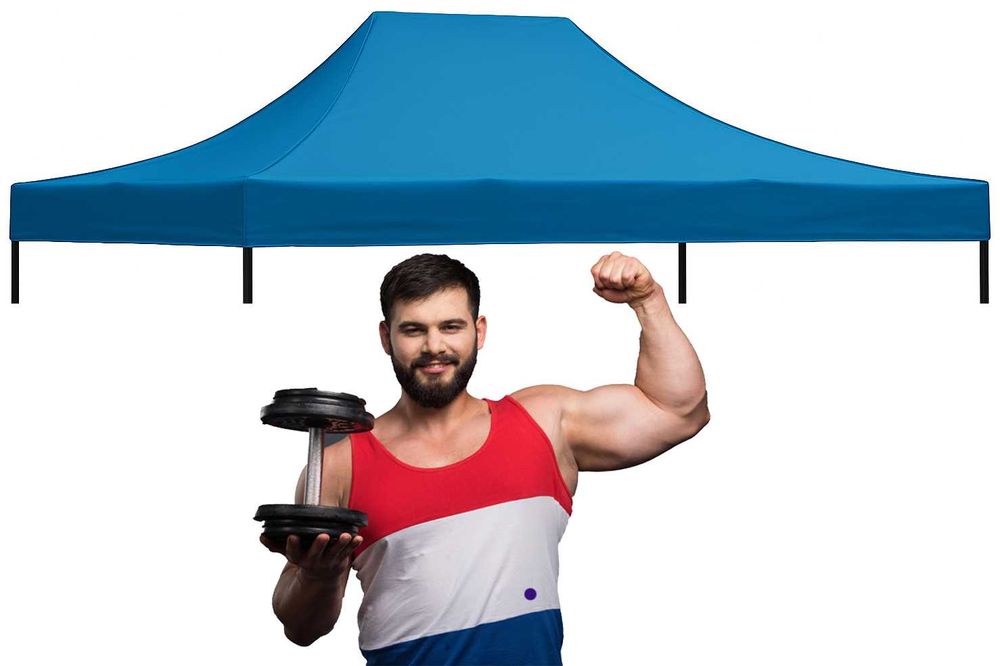 3x4,5 DACH WODOODPORNY pokrowiec NAMIOTU handlowego pawilon Expresowy