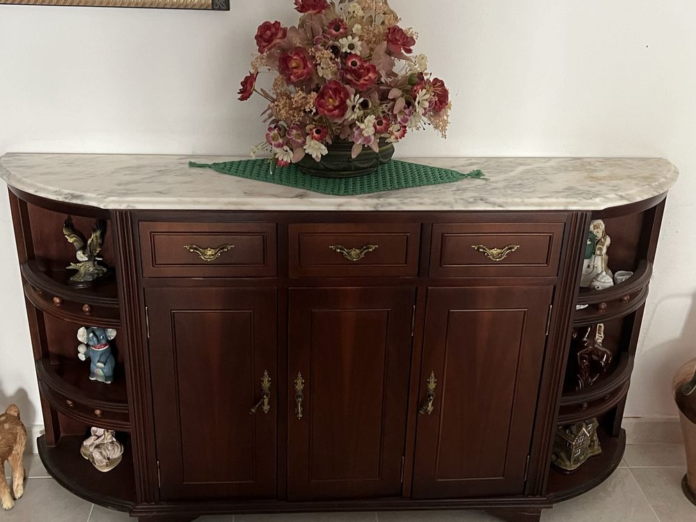 Movel sapateira com pedra marmore