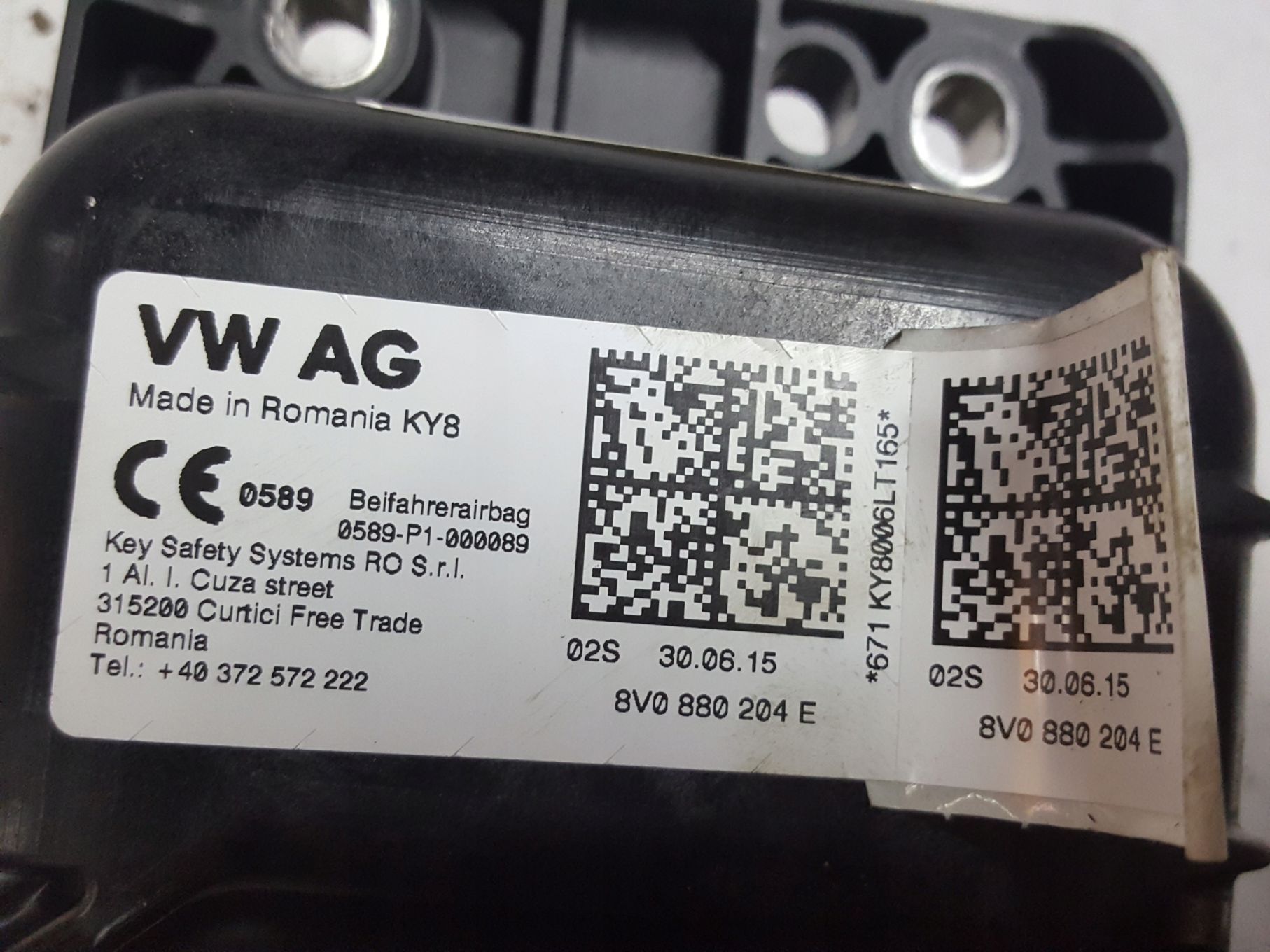 AUDI A3 8V 13r- PODUSZKA AIRBAG PASAŻERA 8V0880204E