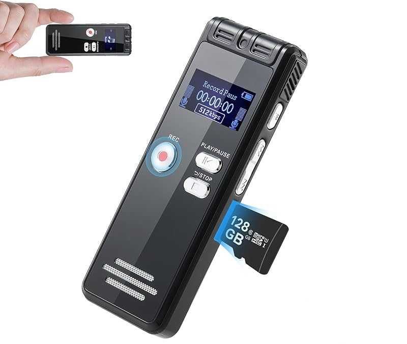 Цифровой диктофон Professional Voice Recorder 128GB