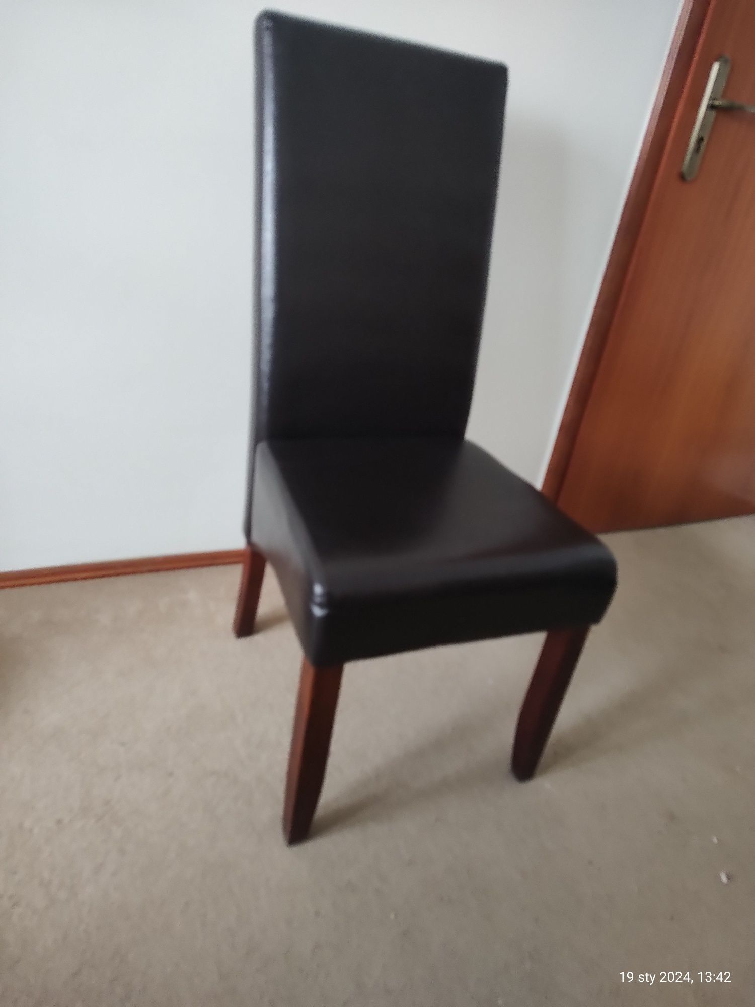 Krzesło biurowe -naturalna skóra
