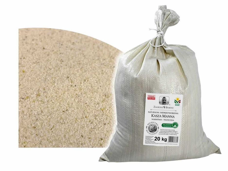 Kasza Manna Tradycyjna Nieprzetworzona 20 KG bez Glifosatu
