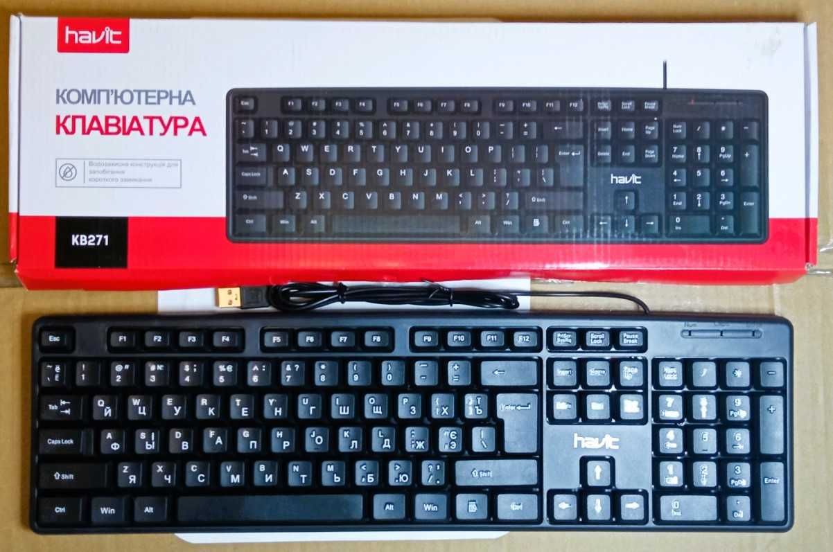 Проводная клавиатура HAVIT HV-KB271 USB Black