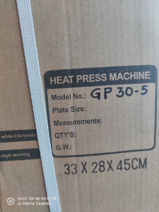 Prensa calor 5 Ton GAVEDRA Graspresso