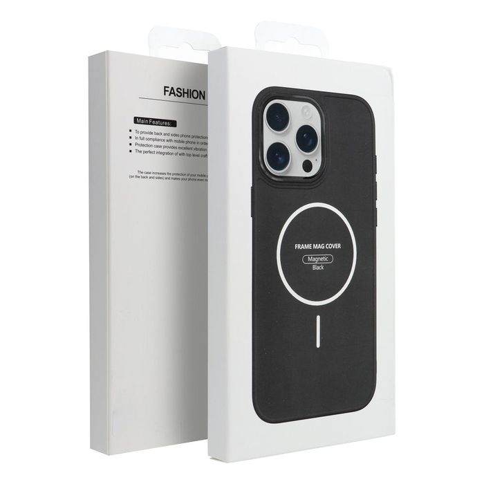 Futerał FRAME MAG COVER kompatybilny z MagSafe do IPHONE 15 PRO czarny