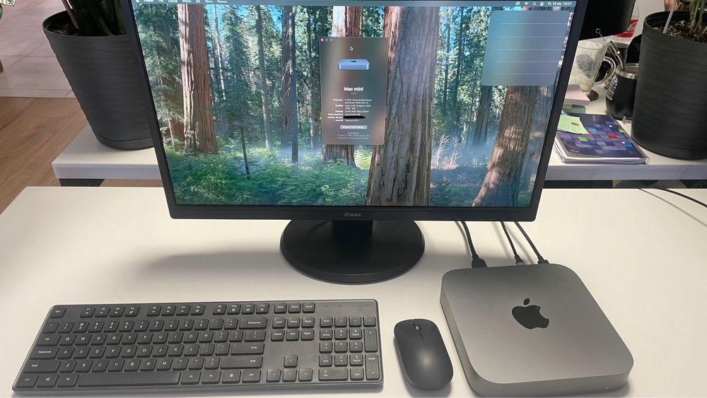 Komputer MacMini i5 plus monitor iiyama 24 cale, klawiatura i mysz