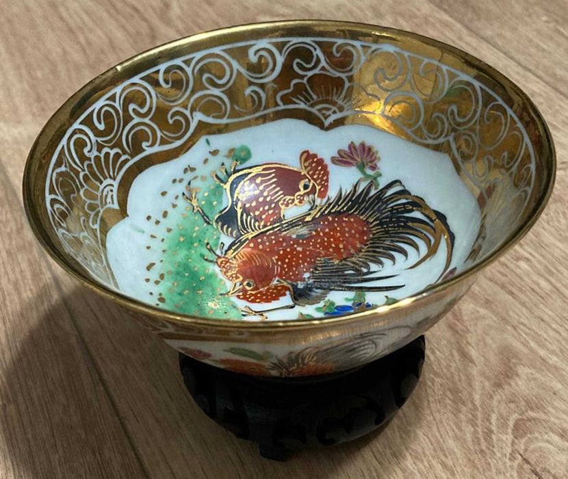 Conjunto de Taças de Porcelana Chinesa, Pintura à Mão