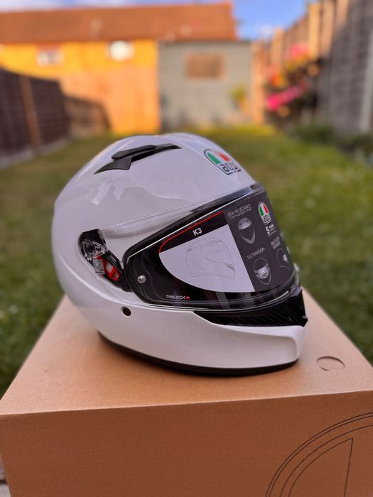 Мотошолом шлем AGV K3 SV Mono White (xlite ruroc agv shoei shark hjc