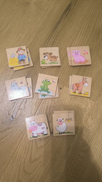 Puzzle drewniane zwierzątka dla najmłodszych