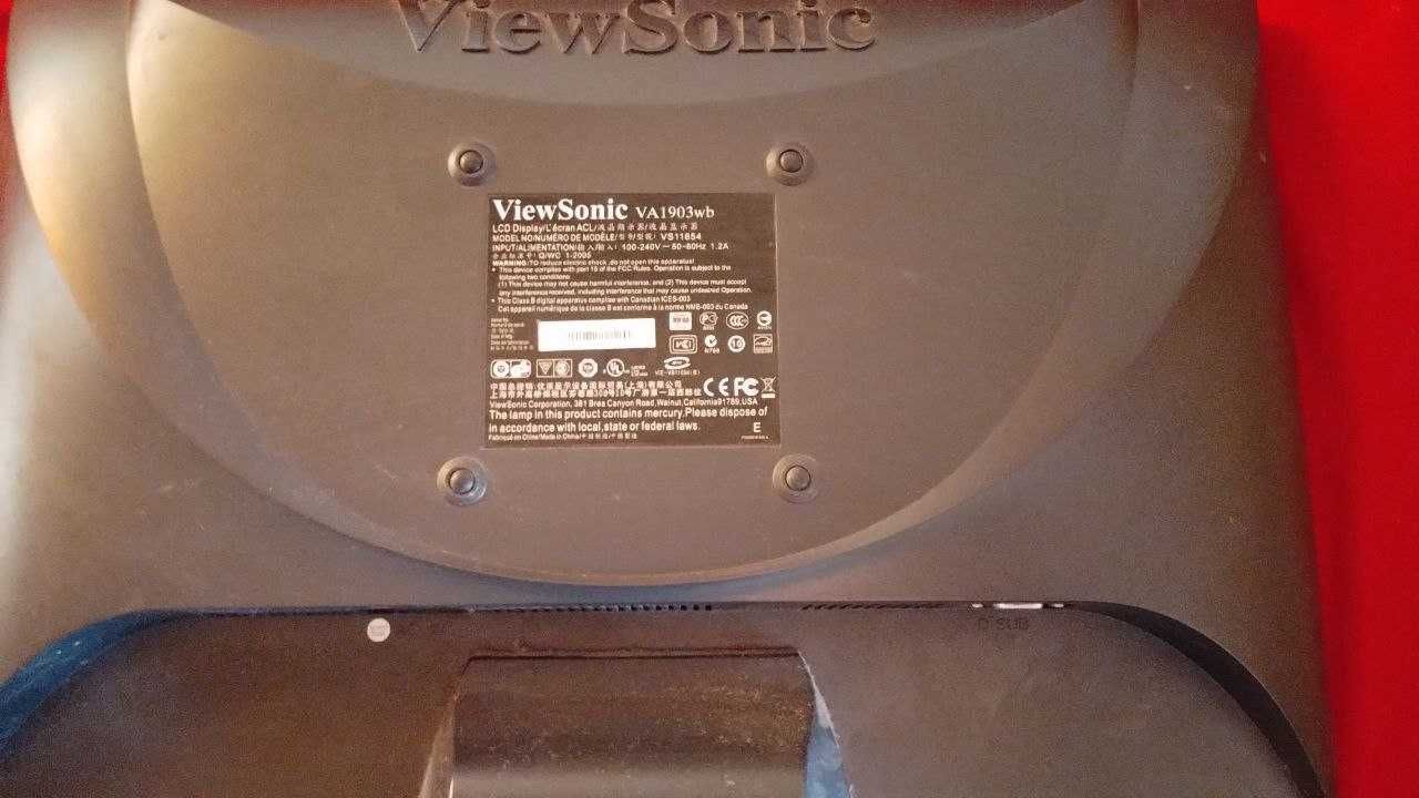 Монитор 19" ViewSonic VA1903WB