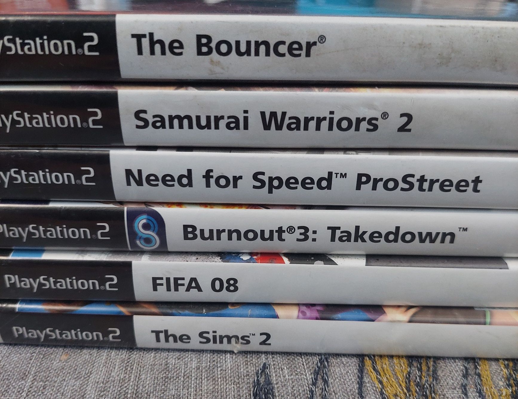 Gry na ps 2 " The Bouncer, Samurai warriors2, NFS-prostreet,Burnout 3