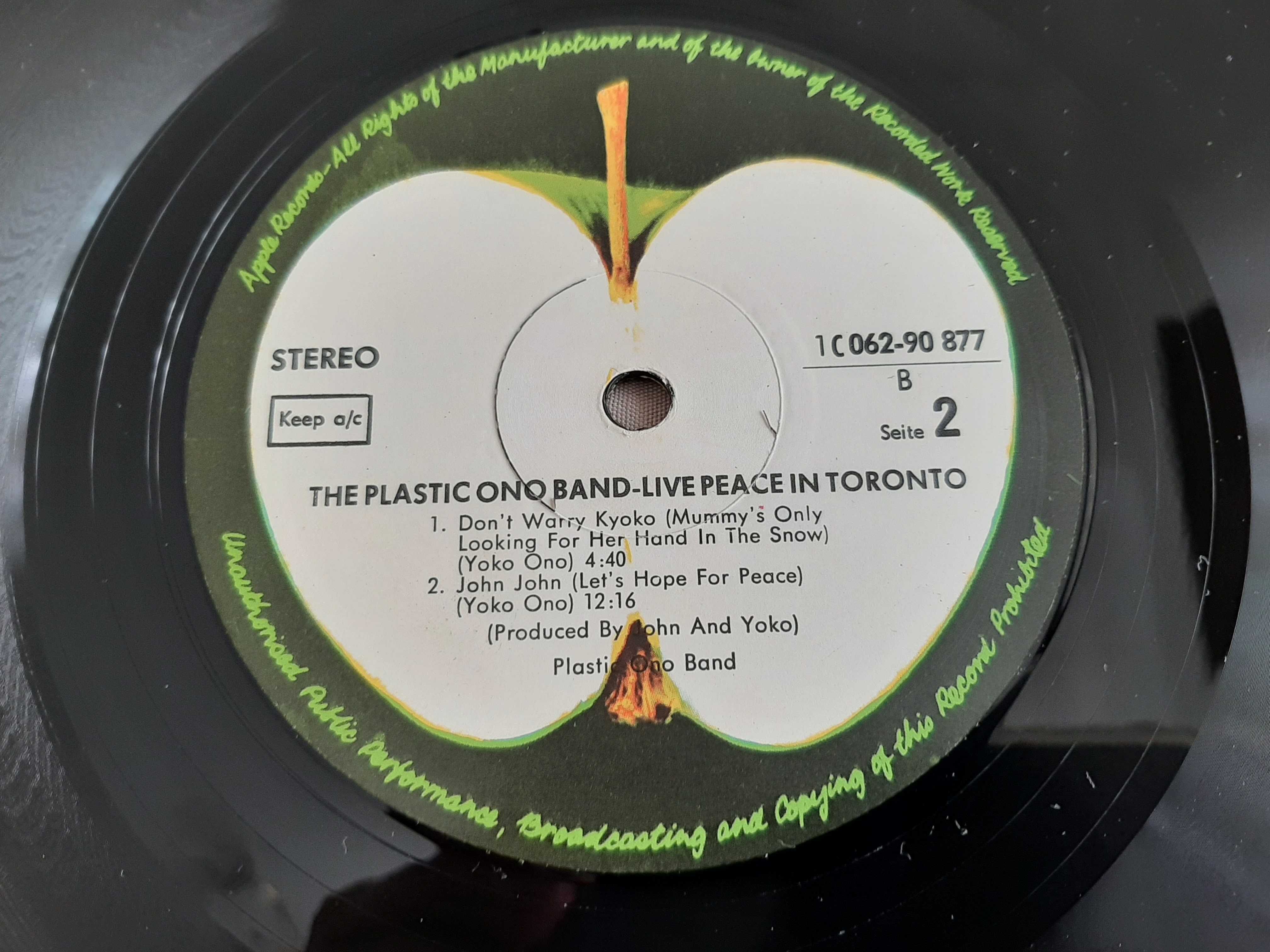 John Lennon/Plastic Ono Band - Live Peace Toronto - Vinil LP