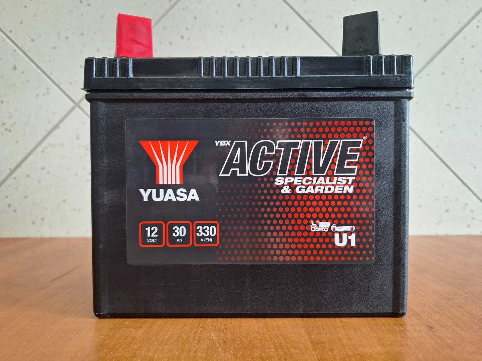 Akumulator Yuasa 30Ah 330A 12V L+ Kosiarka Traktorek Garden Lewy Plus