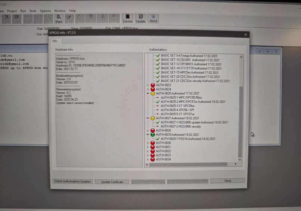Программатор XPROG-box Basic Set Оригинал V7.2.2 + Адаптеры