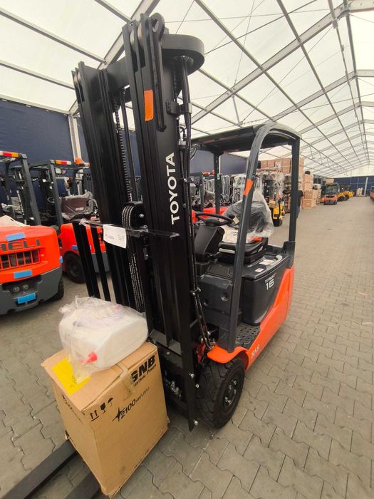Toyota elektryczna 8FBEK16  Triplex 5000mm NOWA  3 kołowa 4 sekcje