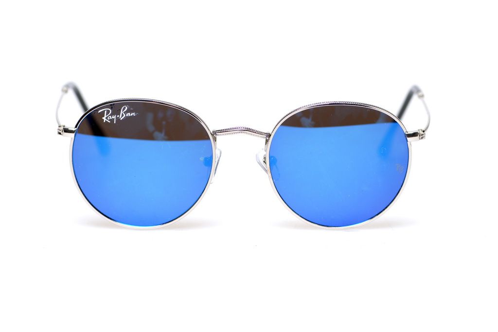 Новинка Солнцезащитные очки Ray Ban Round Metal 6002-blue 100% защита