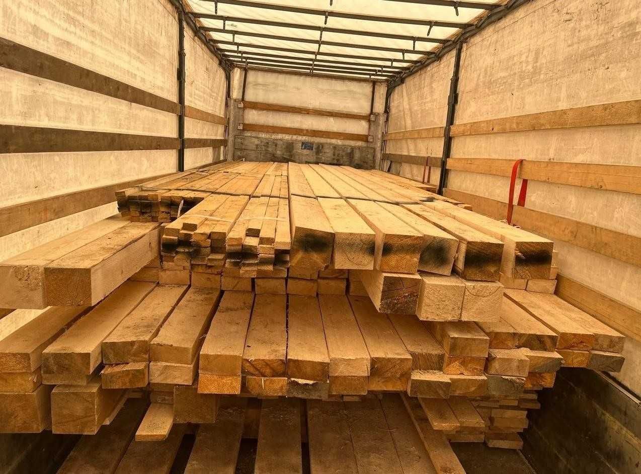 Пиломатеріали, брус 130*45*3м (дошка, кроква, доска вагонка). Доставка