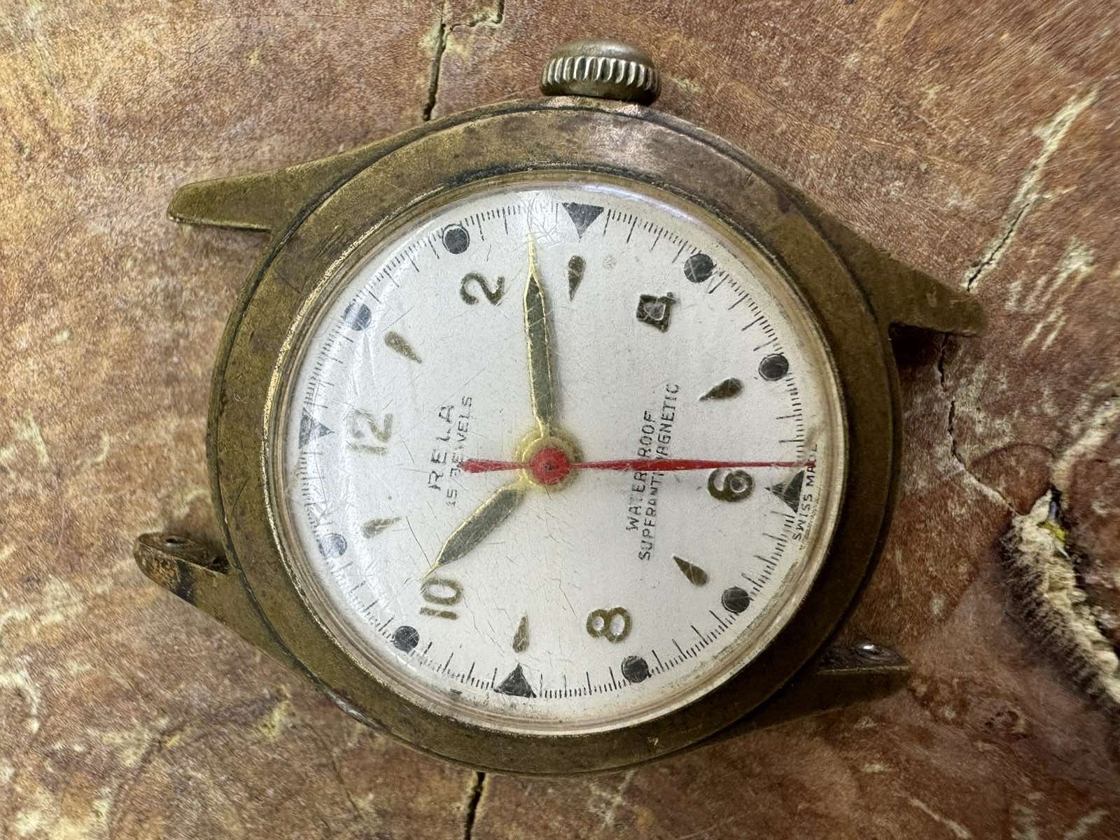 Stary zegarek rela swiss made na chodzie