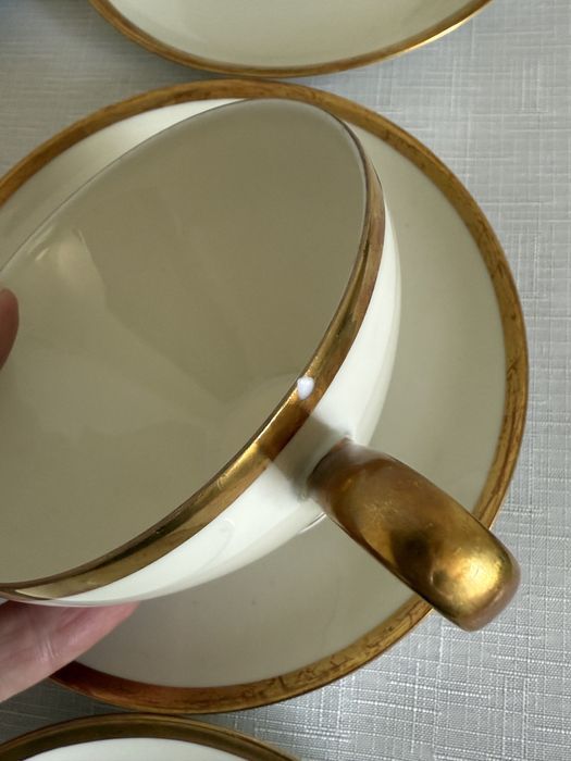 Filiżanki z podstawkami KPM Kristen