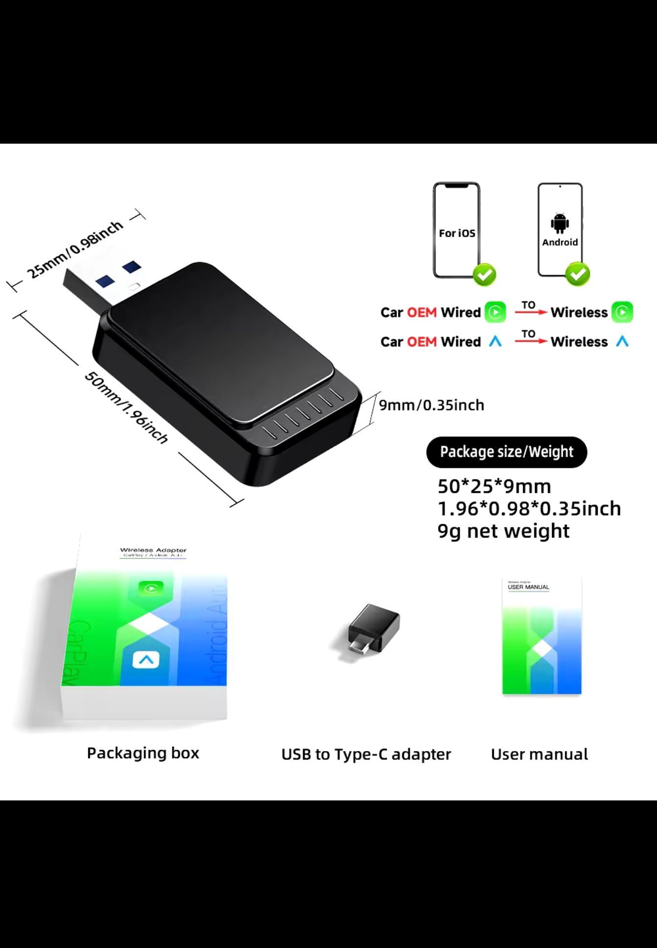 Adapter android auto carplay