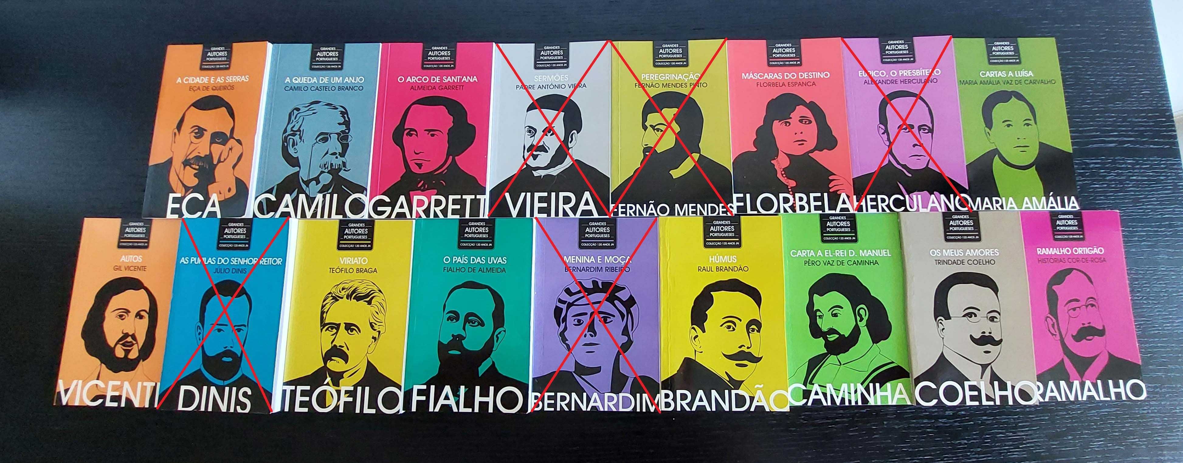 Colecção completa "Grandes Autores Portugueses" do Jornal de Notícias
