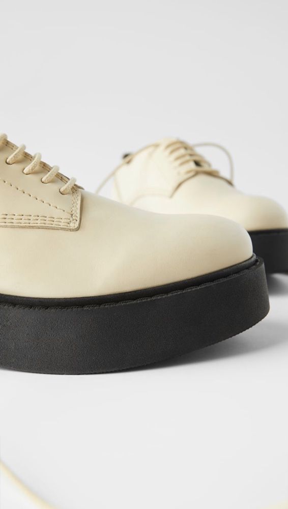 Skórzane buty derby ZARA 39