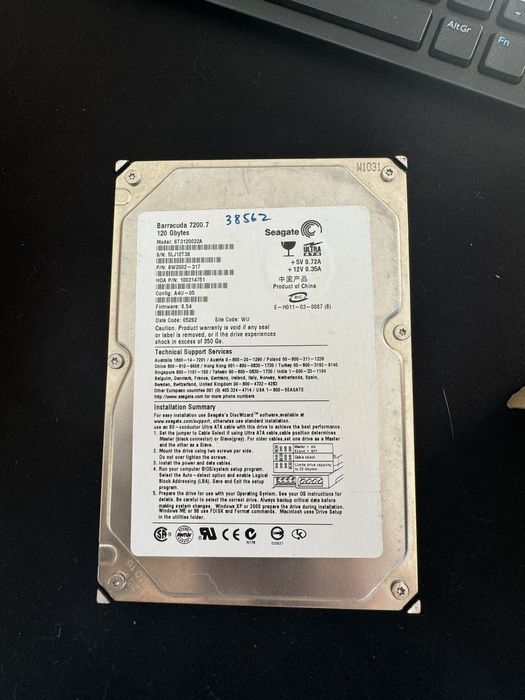 Seagate 120GB 3.5 SATA 7200RPM Hard Drive