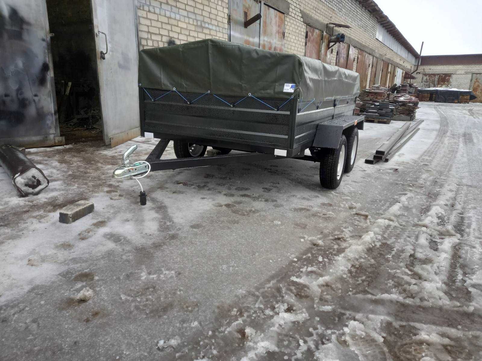 Прицеп двухосный 2100на 1300 с усиленным бортом Акция !