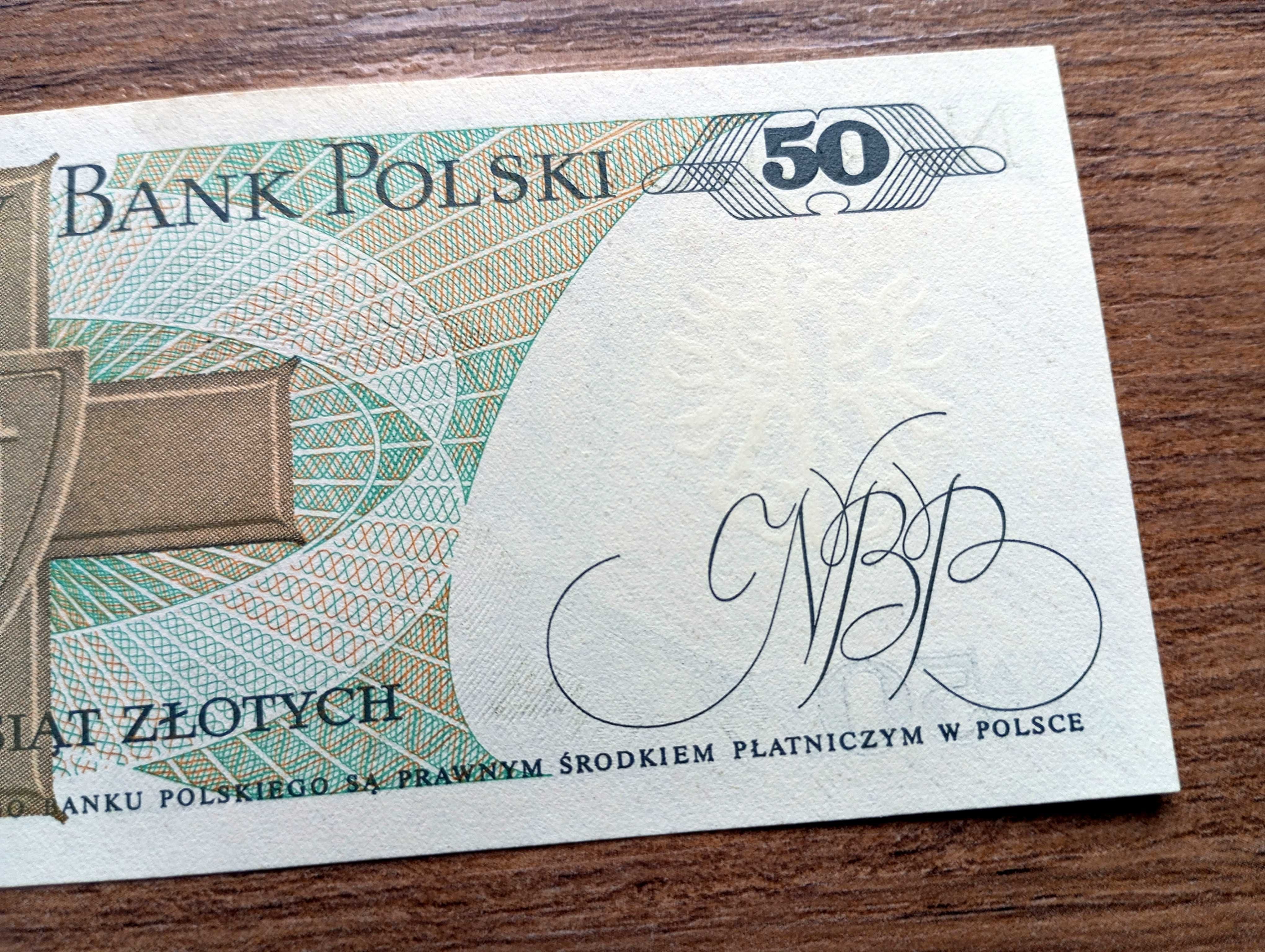 Ciekawy Destrukt  50 zł 1988  - HN -  st.1 UNC