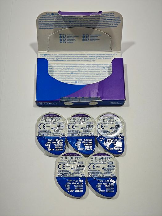 Soczewki Miesięczne Air Optix Plus Hydraglyde Multifocal 5 Szt. -1.25