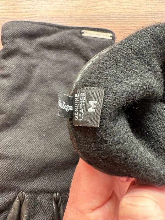 Luvas Zegna Originais – Couro e Caxemira – Made in Italy