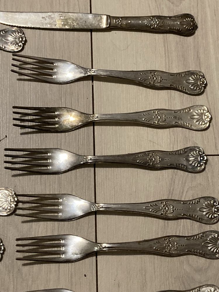 Sztućce wloskie platerowane 28 szt
