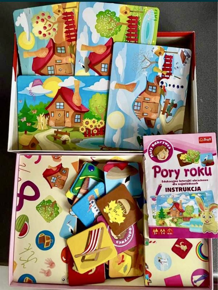 Trefl mały odkrywca gra pory roku