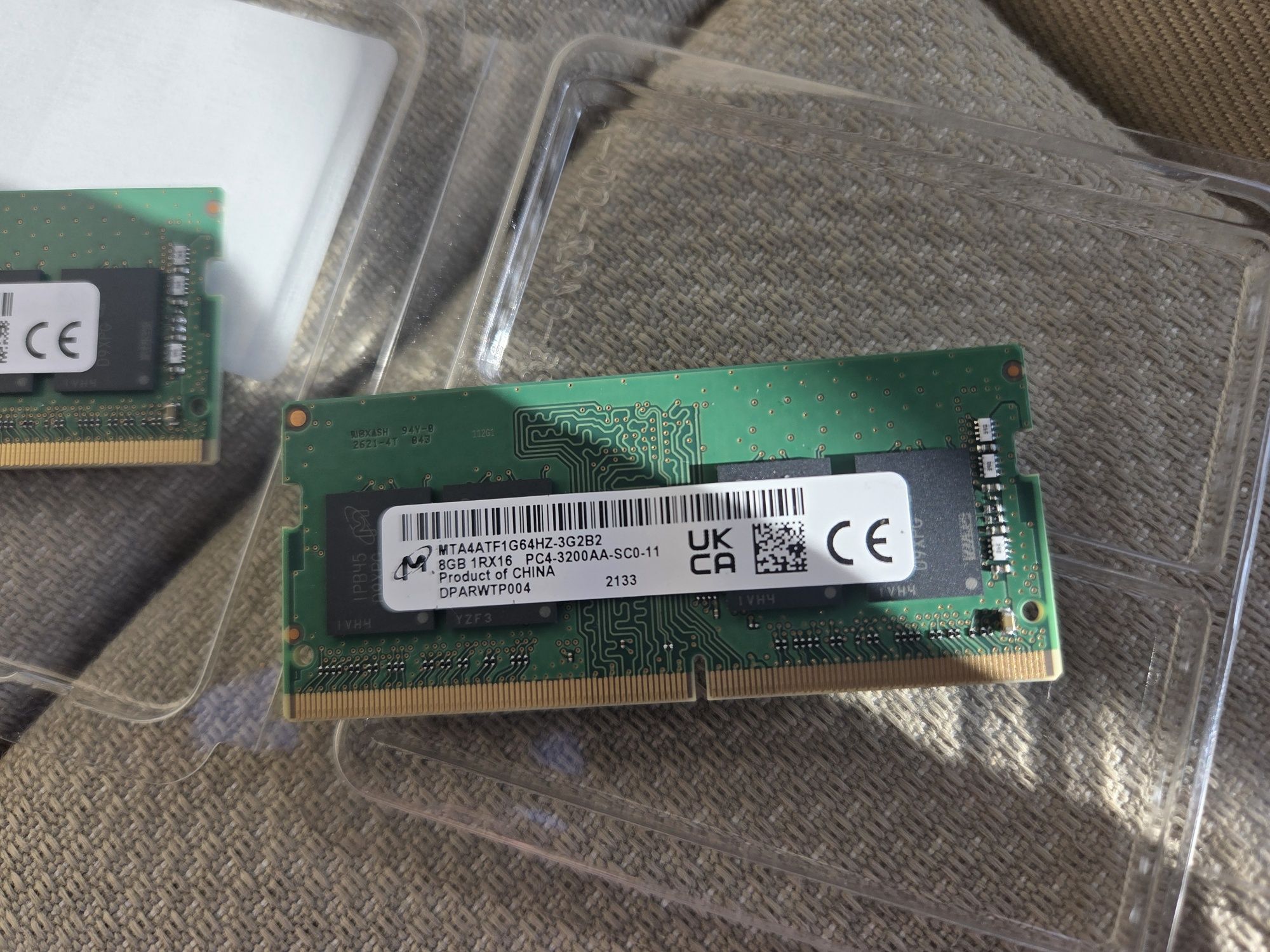 Pamięć RAM do laptop DDR4 8GB MICRON 3200MHz MTA4ATF1G64HZ-3G2B2 SO-DI