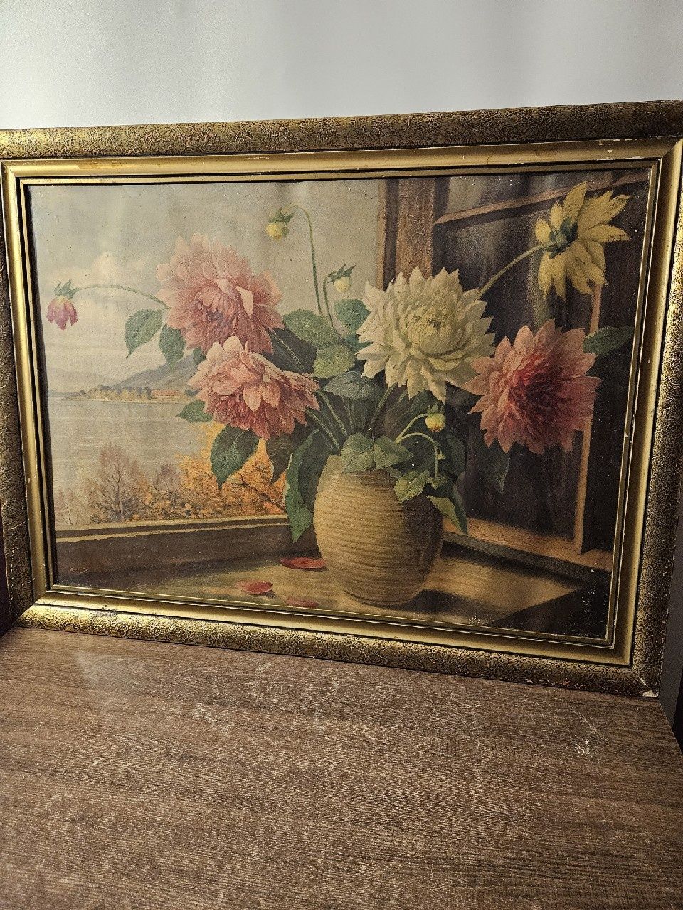 Stary piękny obraz 70/90 cm
