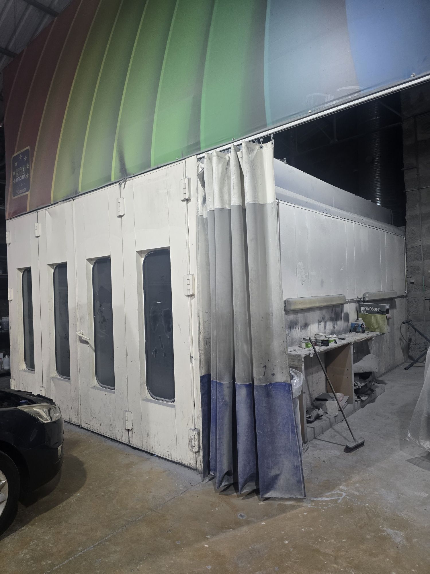 Estufa Pintura completa 8 metros 2 motores