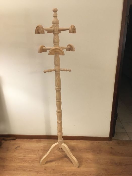 Bengaleiro novo de madeira maciça 1,71m de altura