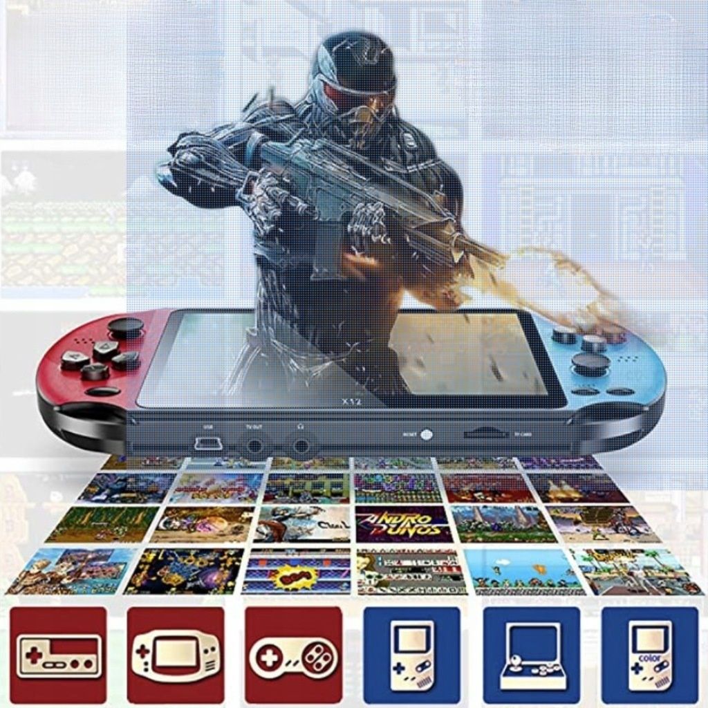 Przenośna Konsola GameBoy RETRO 6800gier ekran HD 5,1 "
