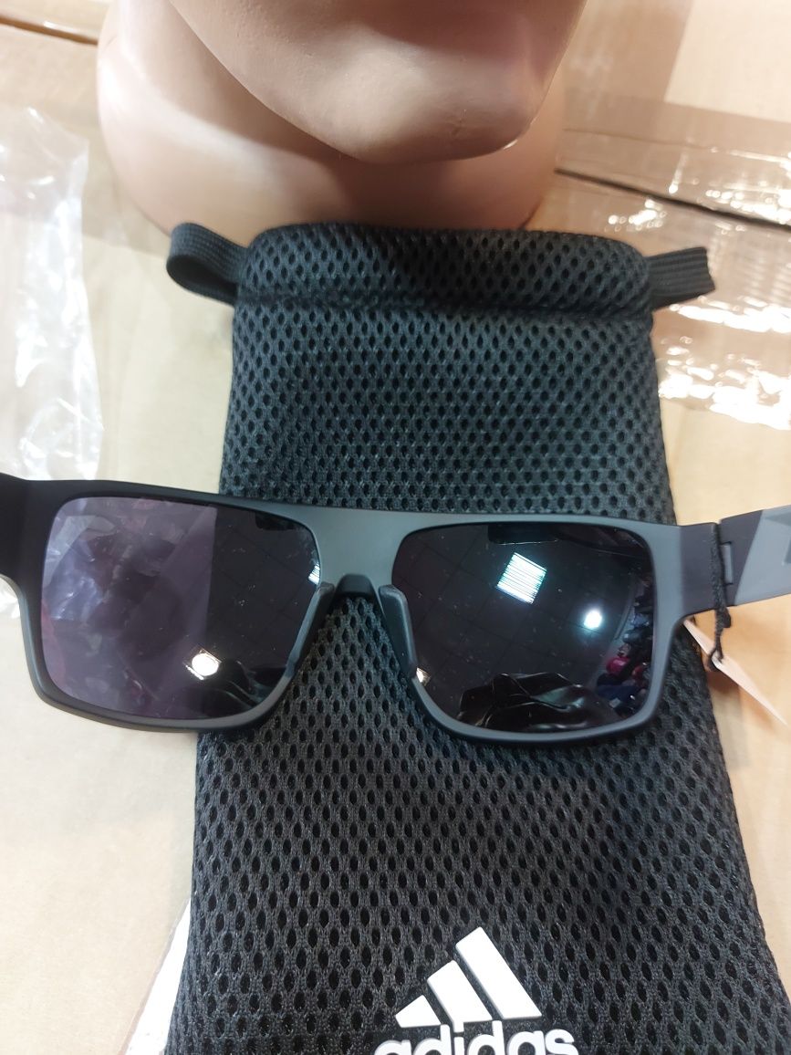Чоловічі сонцезахисні окуляри ADIDAS SP0046 02A Matte Black Smoke 59 м