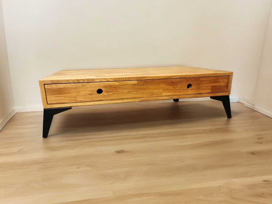 Stolik Kawowy, ŁAWA - NOWA, LOFT-owy. DRZEWO Dębowe. WYSYŁKA.