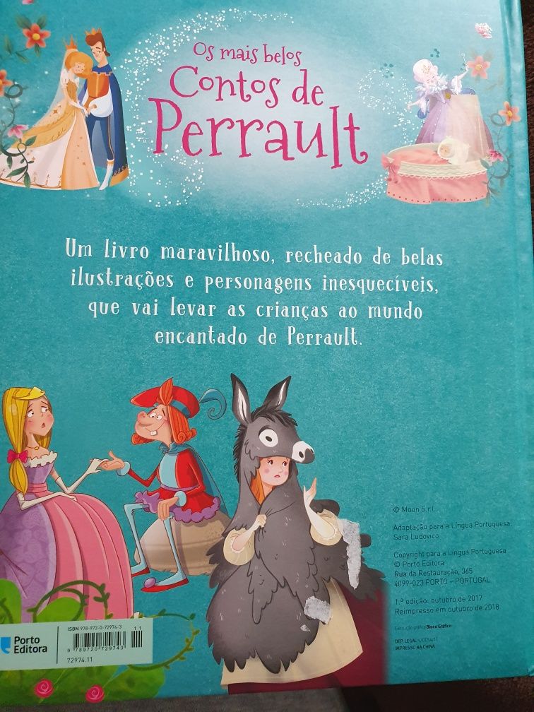 Livro Os mais Belos Contos de Perrault (Porto Editora)