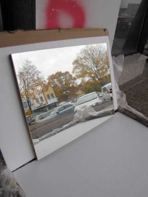 Szafka łazienkowa wisząca z lustrem i półkami bambusowa nowa