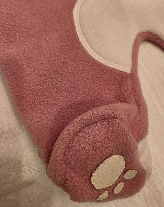 Macacão e gorro para Bebé Menina Coelhinha 50 cm. COCOON Novo